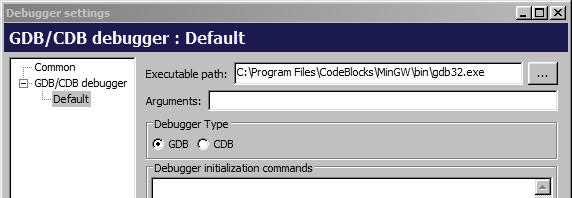 Setting the debugger